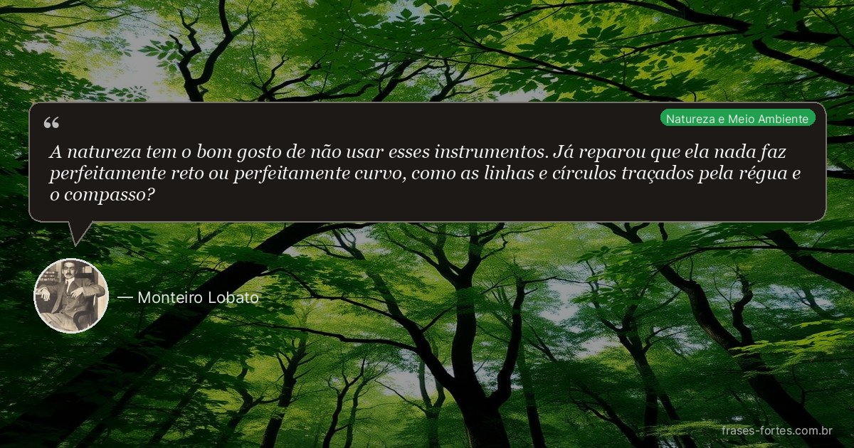 Frase de Monteiro Lobato