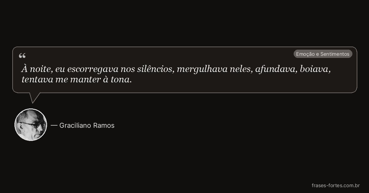 Frase de Graciliano Ramos