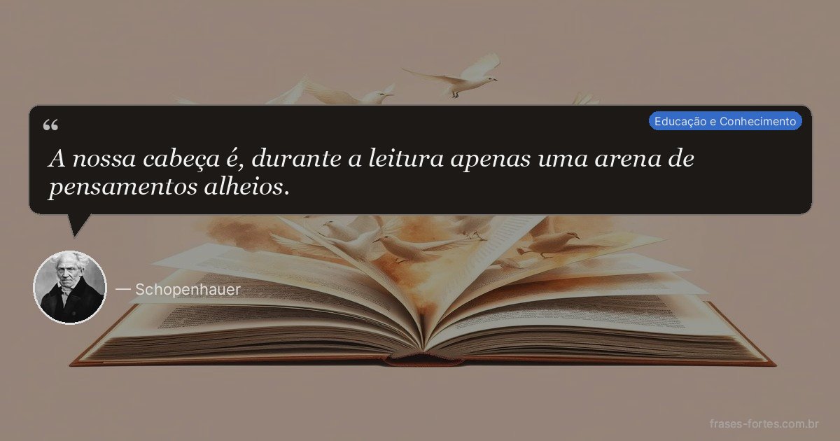 Frase de Schopenhauer