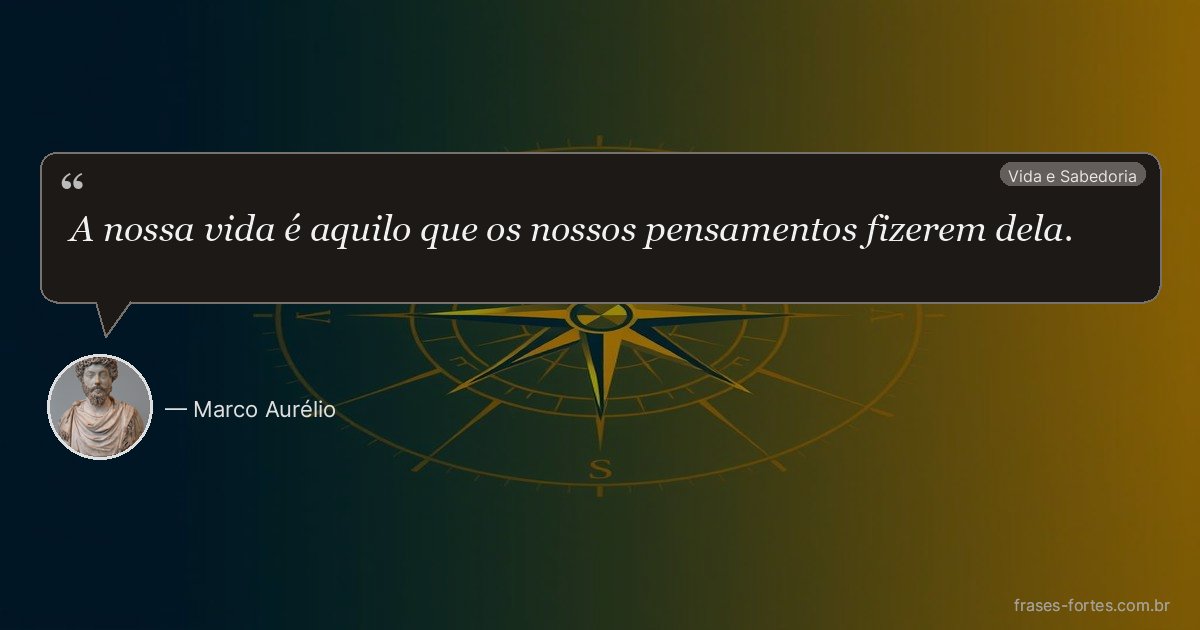 Frase de Marco Aurélio