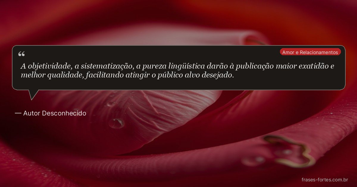 Frase de Autor Desconhecido