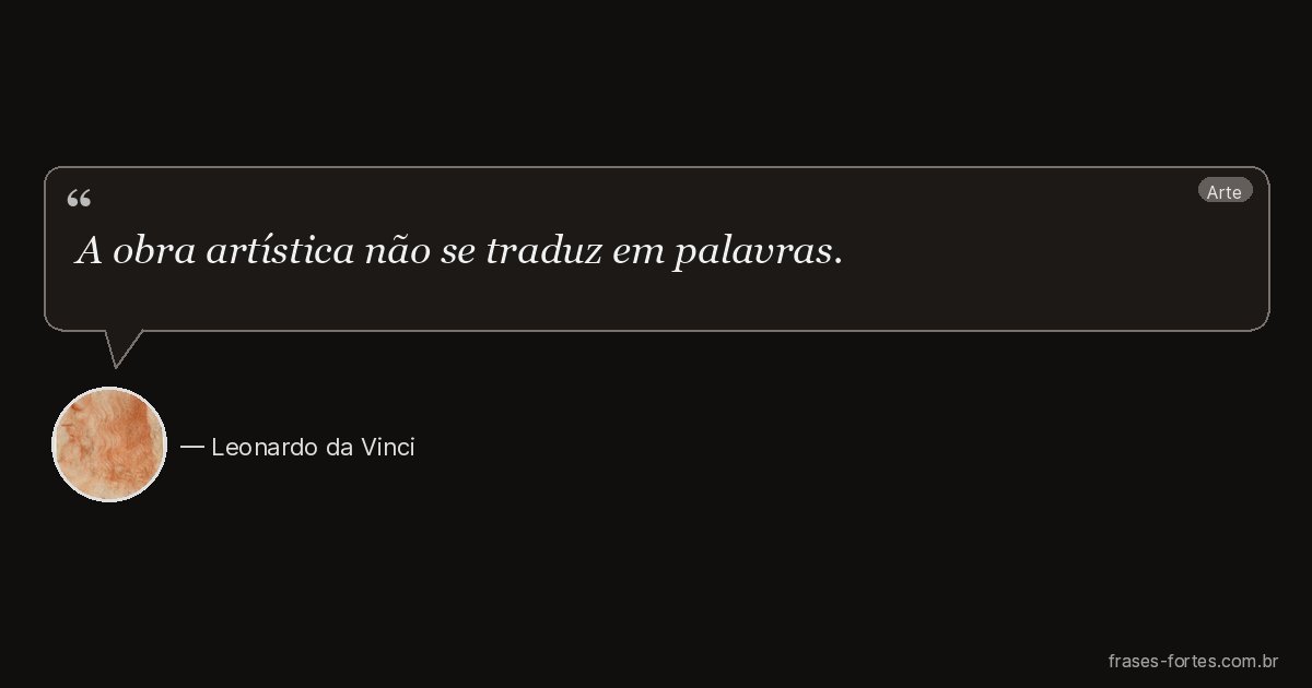 Frase de Leonardo da Vinci