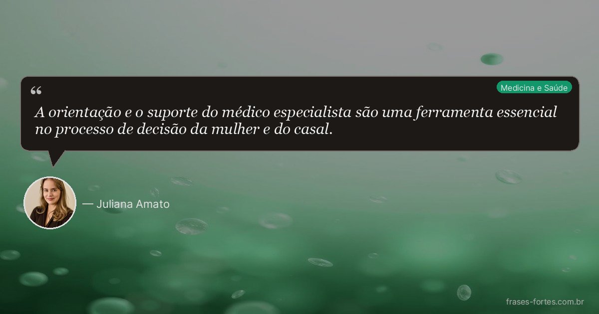 Frase de Juliana Amato