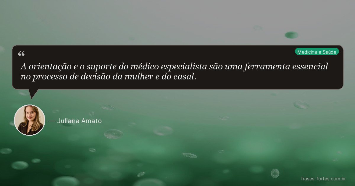 Frase de Juliana Amato