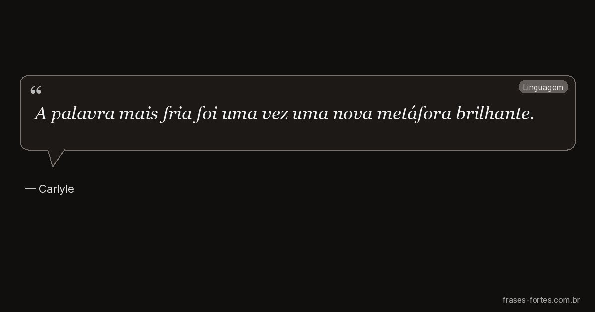 Frase de Carlyle