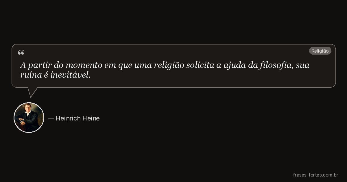 Frase de Heinrich Heine