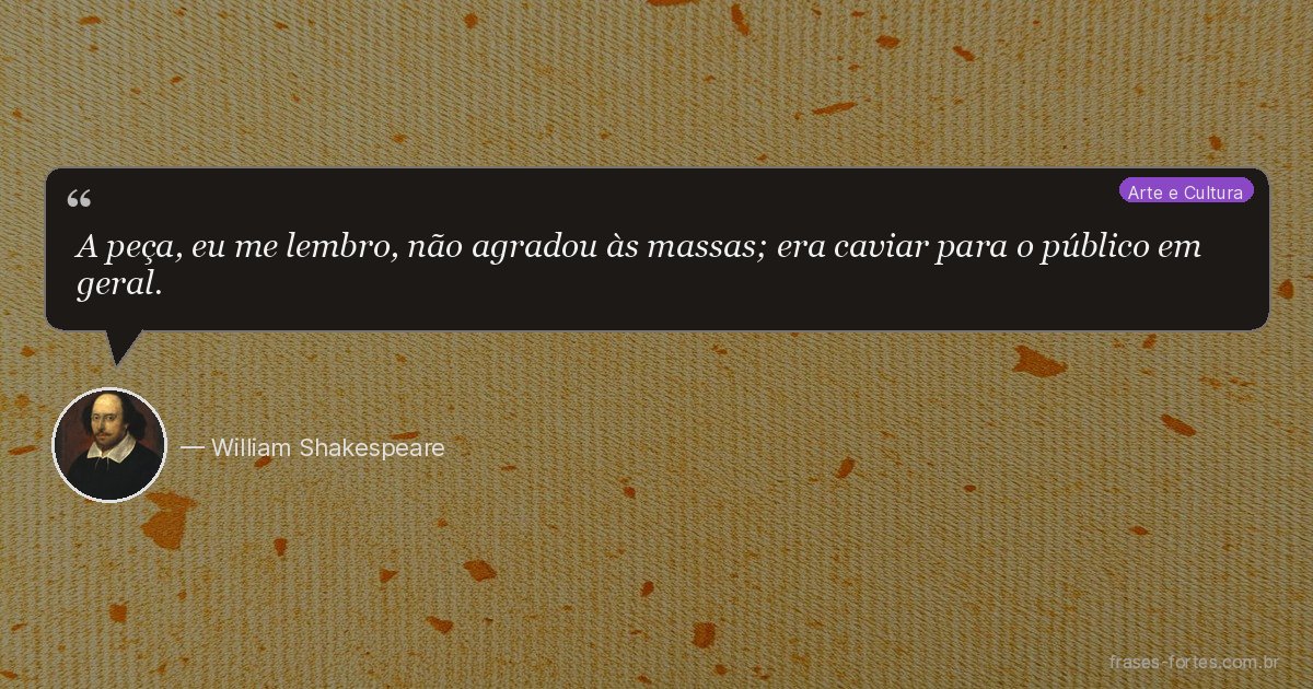 Frase de William Shakespeare