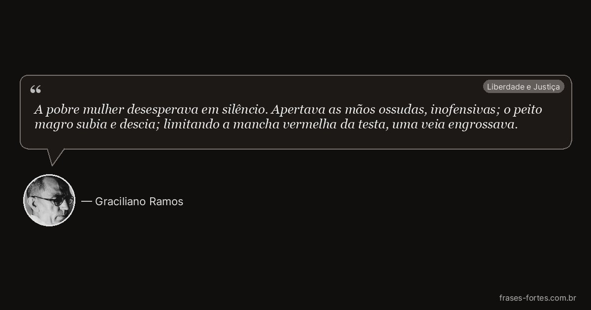 Frase de Graciliano Ramos
