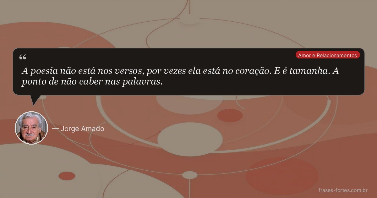 Frase de Jorge Amado