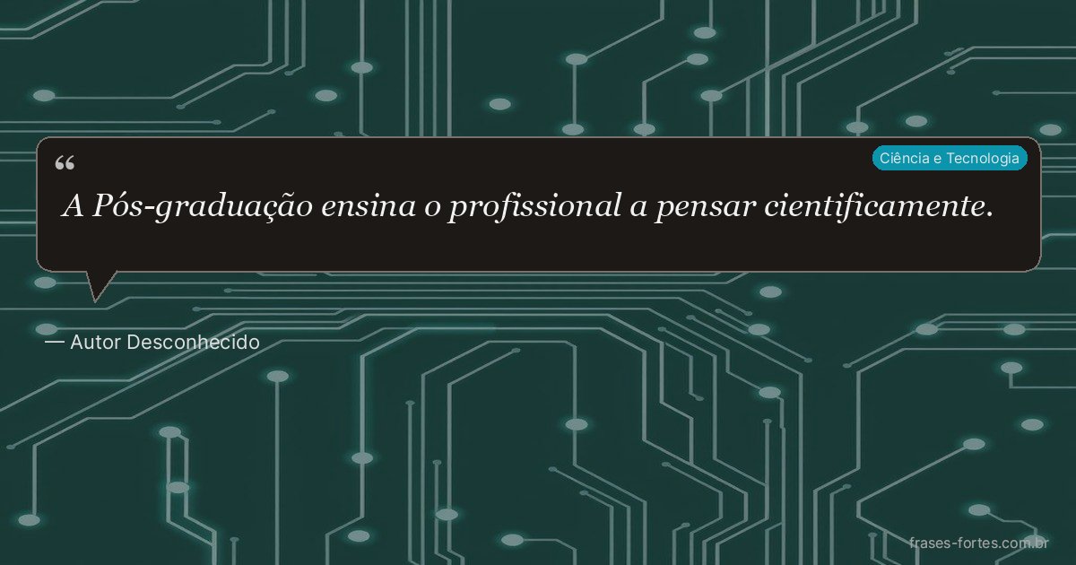 Frase de Autor Desconhecido