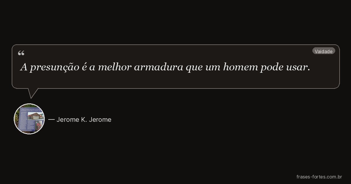 Frase de Jerome K. Jerome