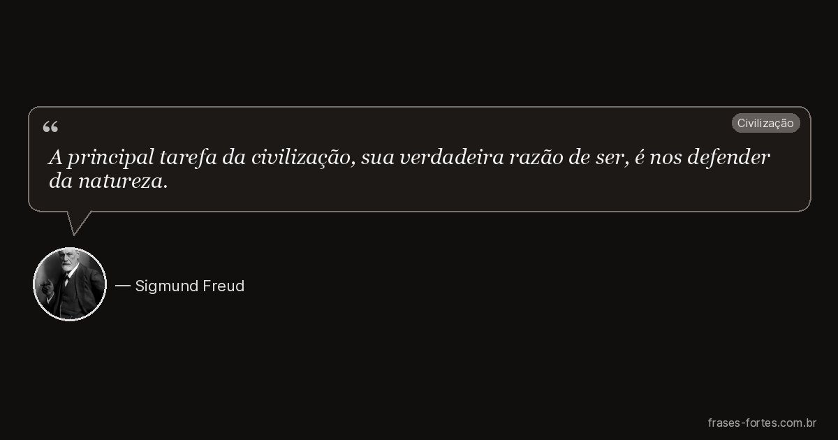 Frase de Sigmund Freud