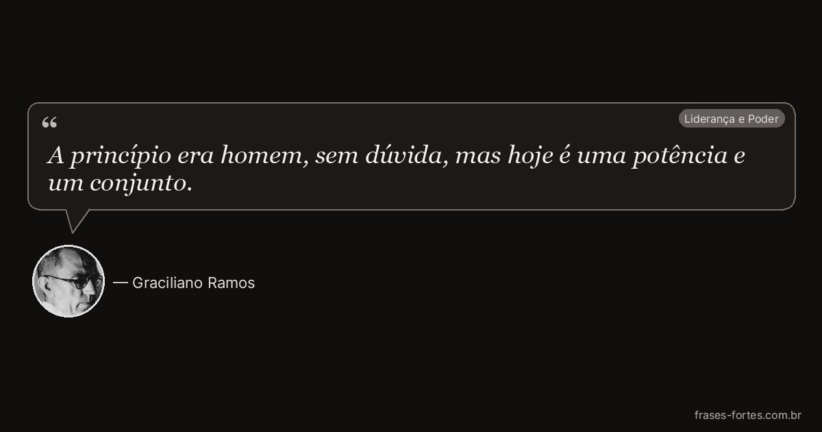 Frase de Graciliano Ramos