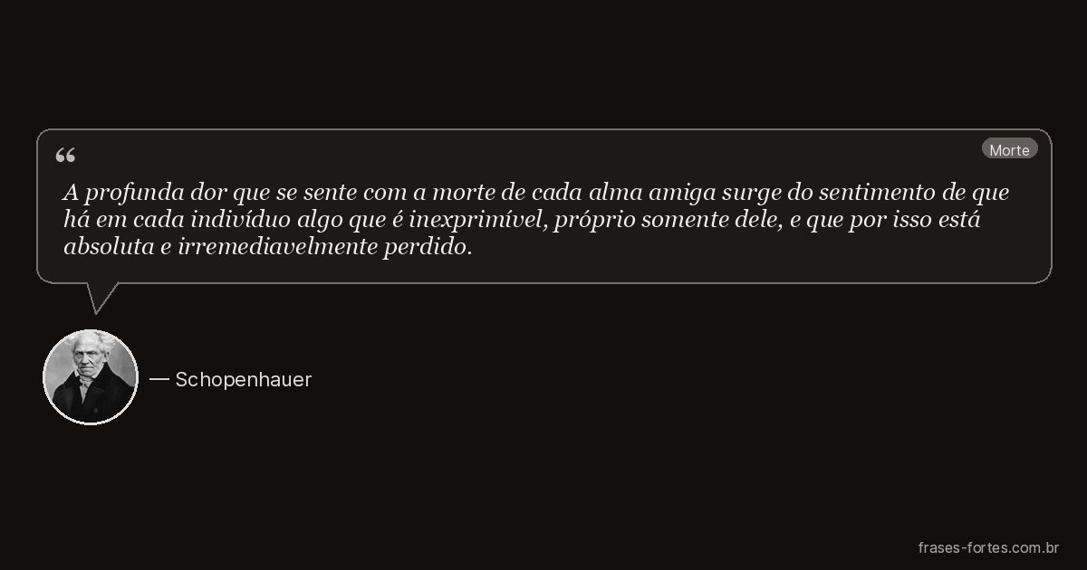 Frase de Schopenhauer