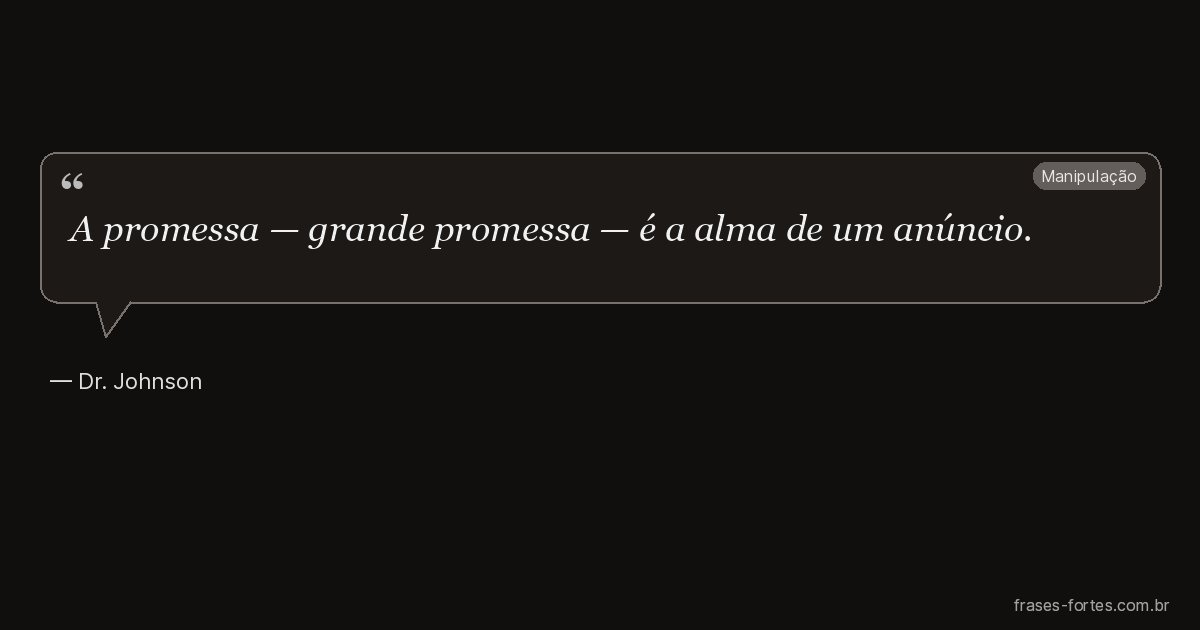 Frase de Dr. Johnson