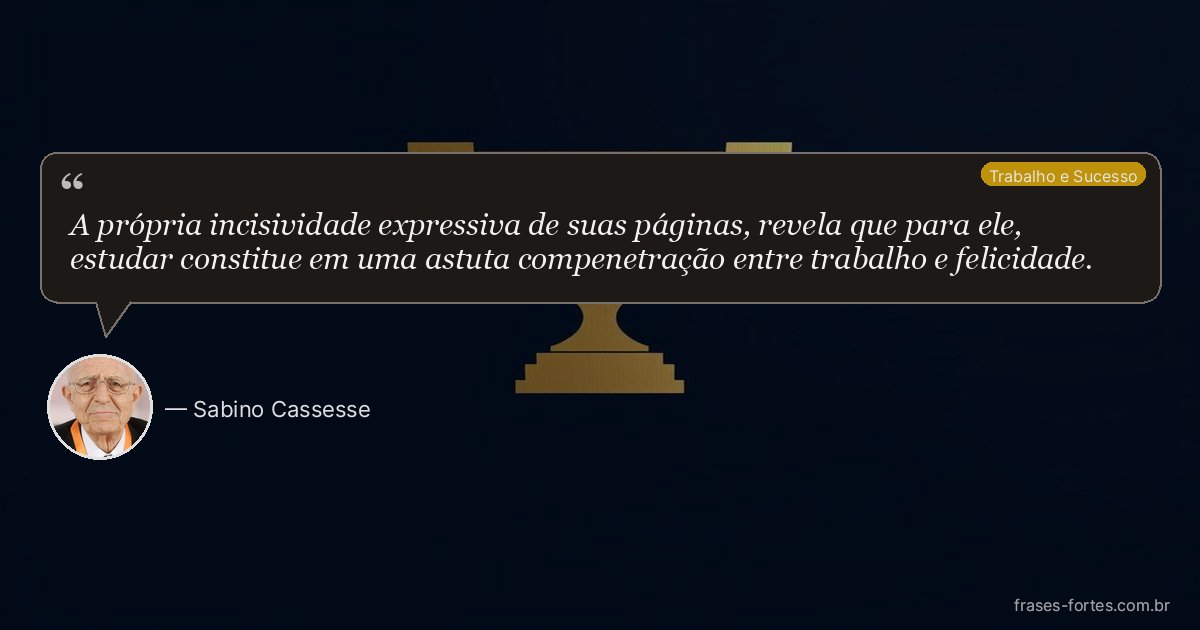 Frase de Sabino Cassesse