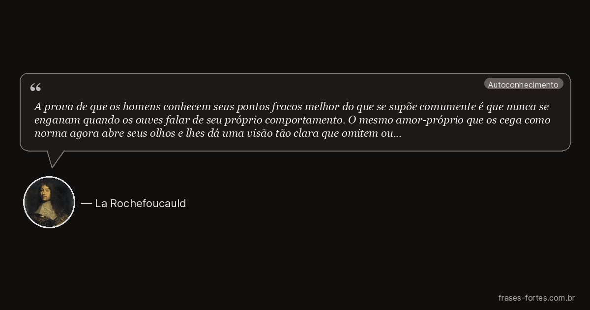 Frase de La Rochefoucauld