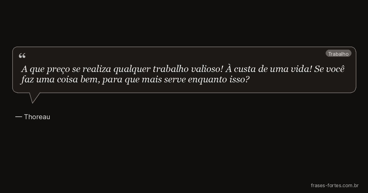 Frase de Thoreau