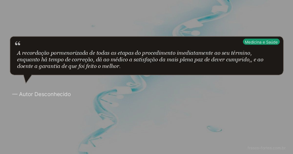 Frase de Autor Desconhecido