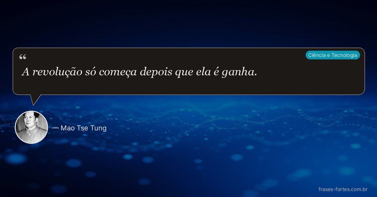Frase de Mao Tse Tung