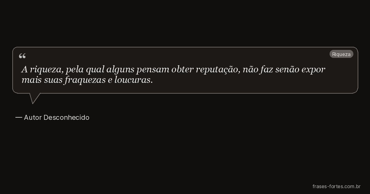 Frase de Autor Desconhecido