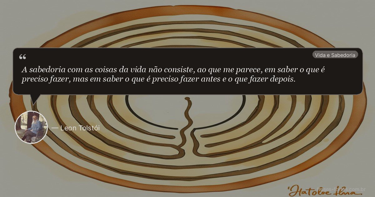 Frase de Leon Tolstói