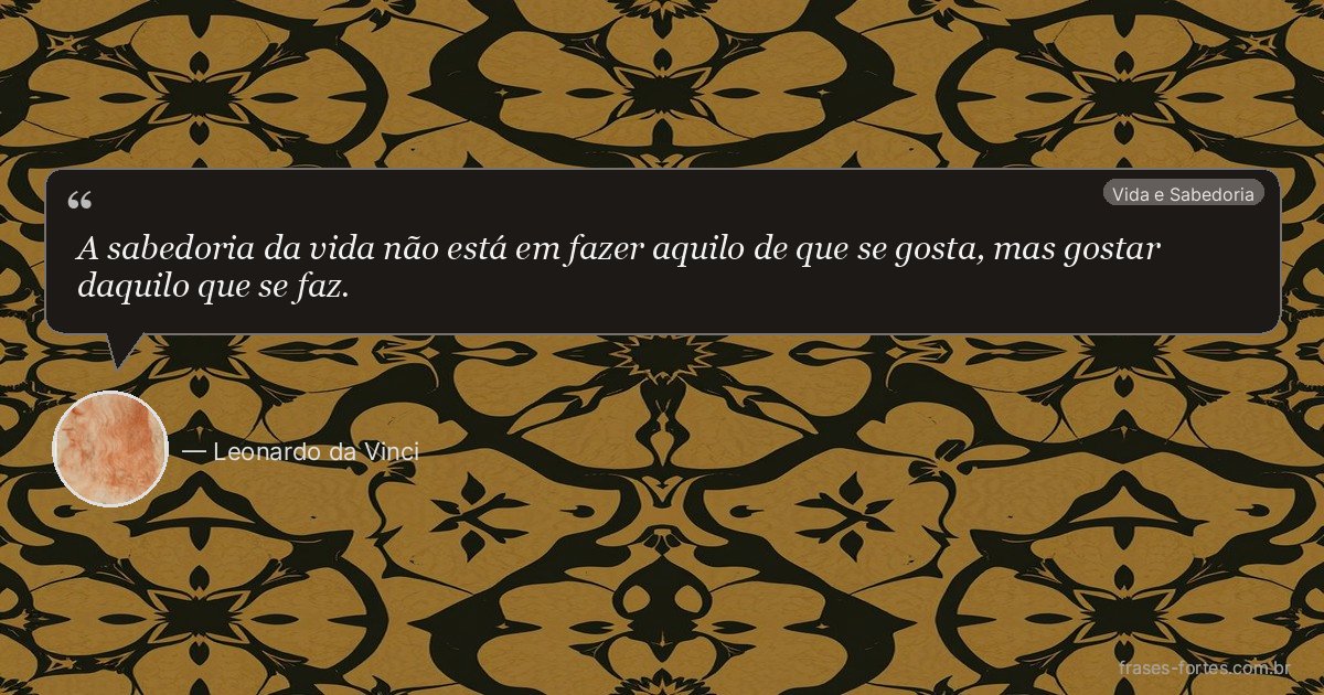 Frase de Leonardo da Vinci