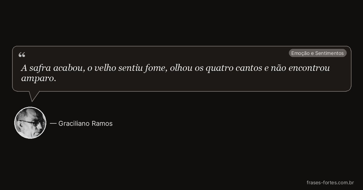 Frase de Graciliano Ramos