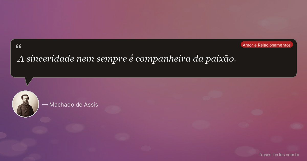 Frase de Machado de Assis