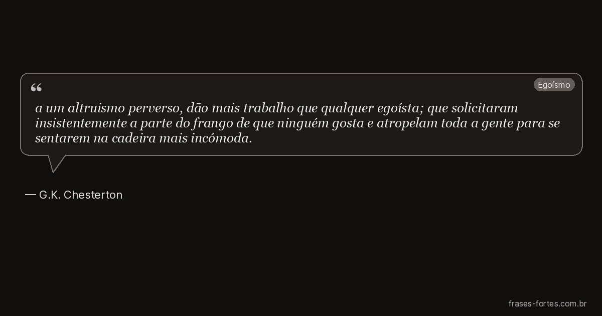 Frase de G.K. Chesterton
