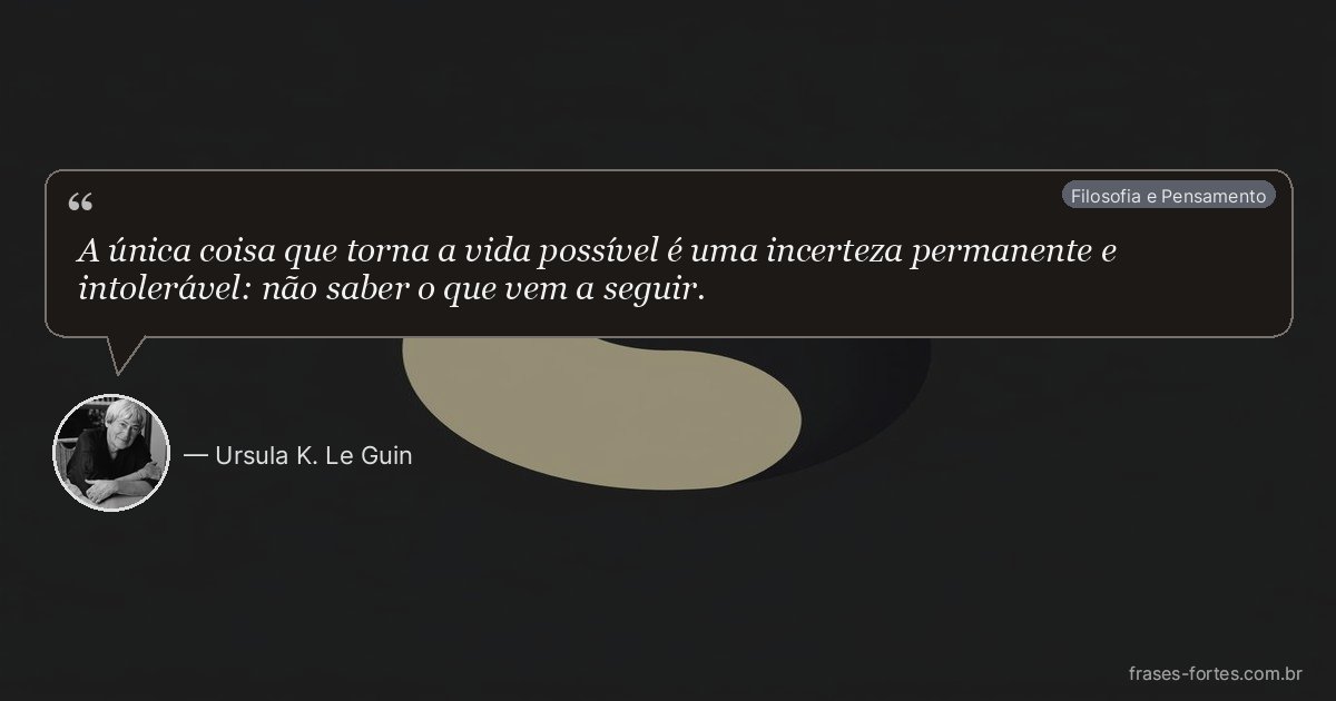 Frase de Ursula K. Le Guin