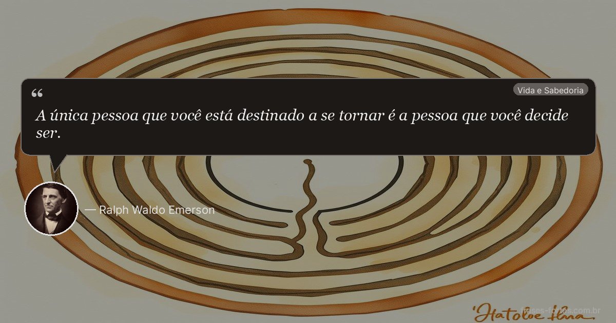 Frase de Ralph Waldo Emerson