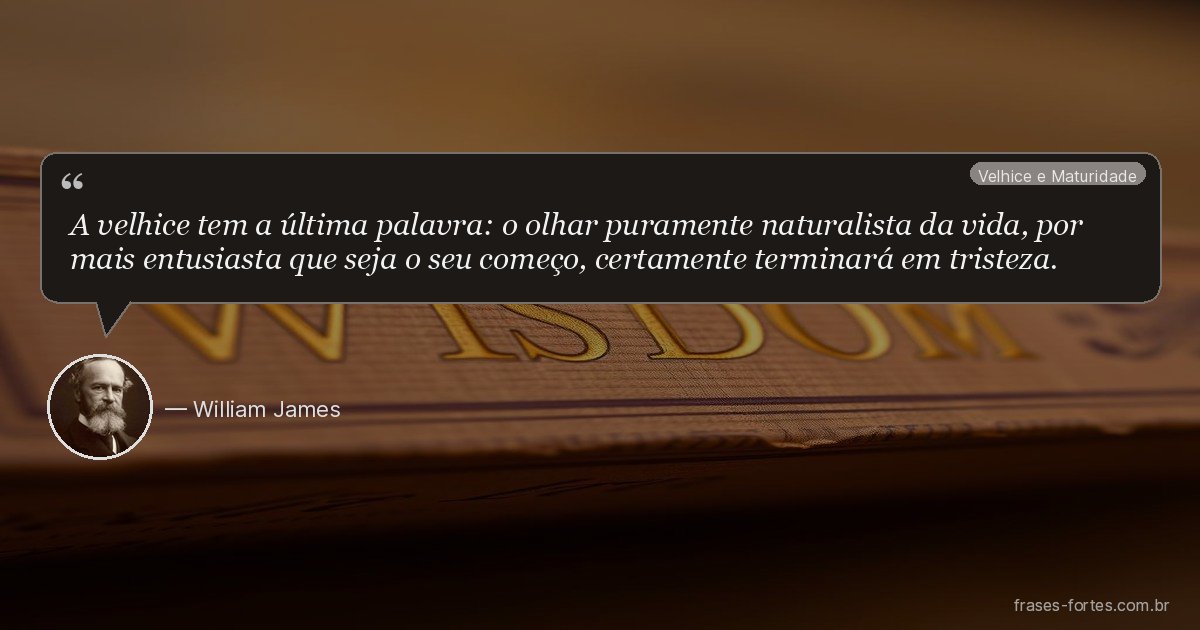 Frase de William James