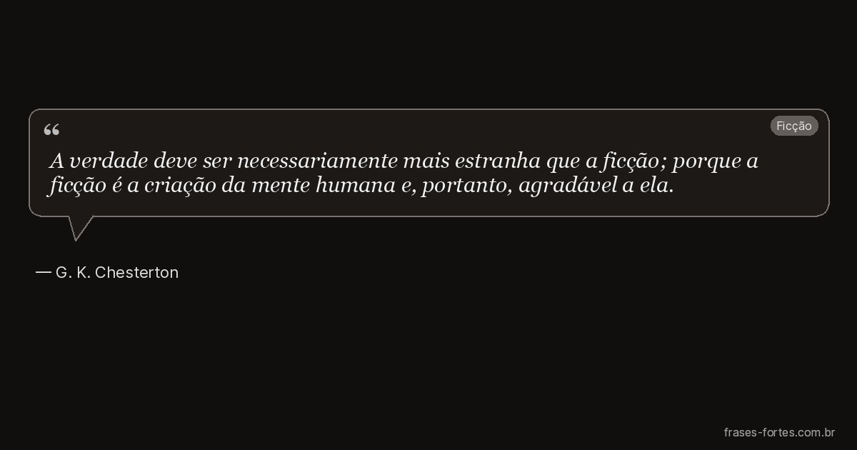 Frase de G. K. Chesterton