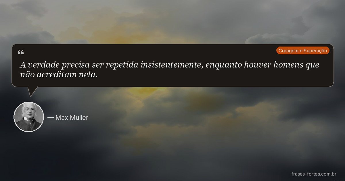 Frase de Max Muller