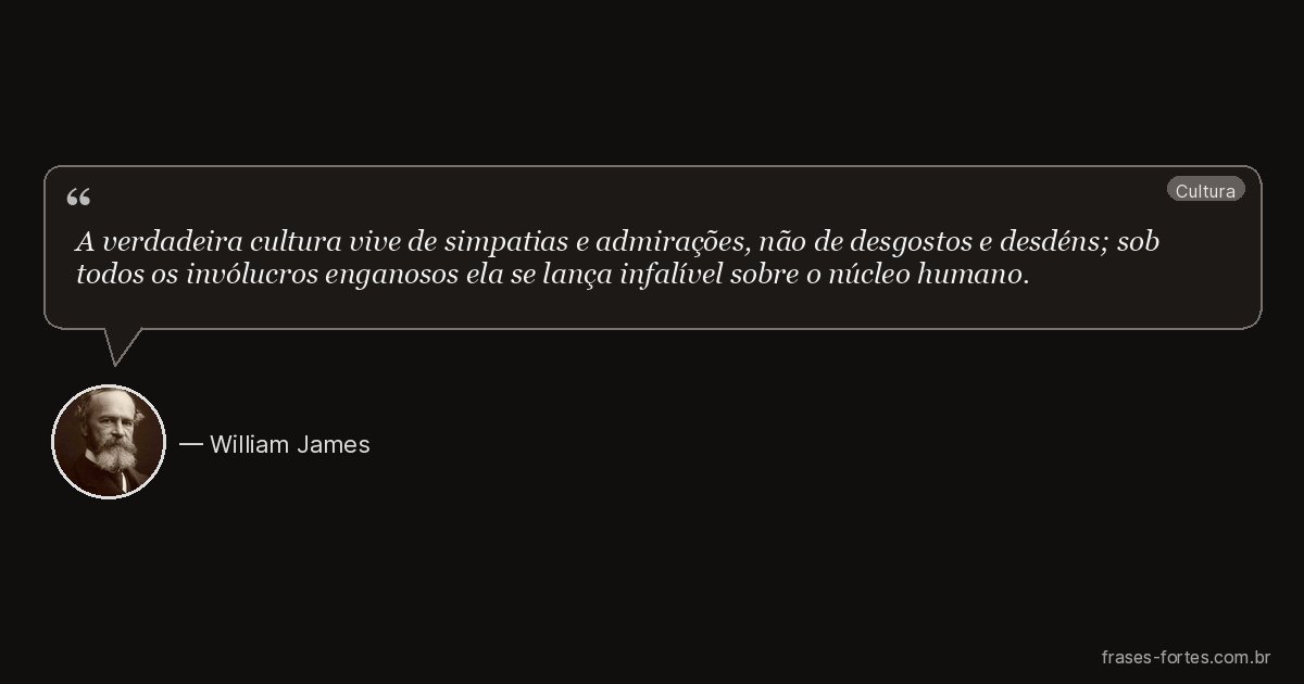 Frase de William James