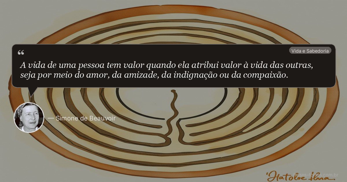 Frase de Simone de Beauvoir