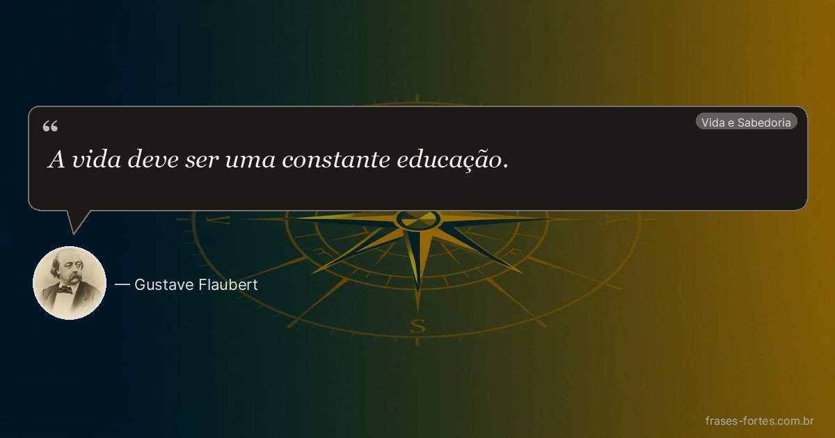 Frase de Gustave Flaubert