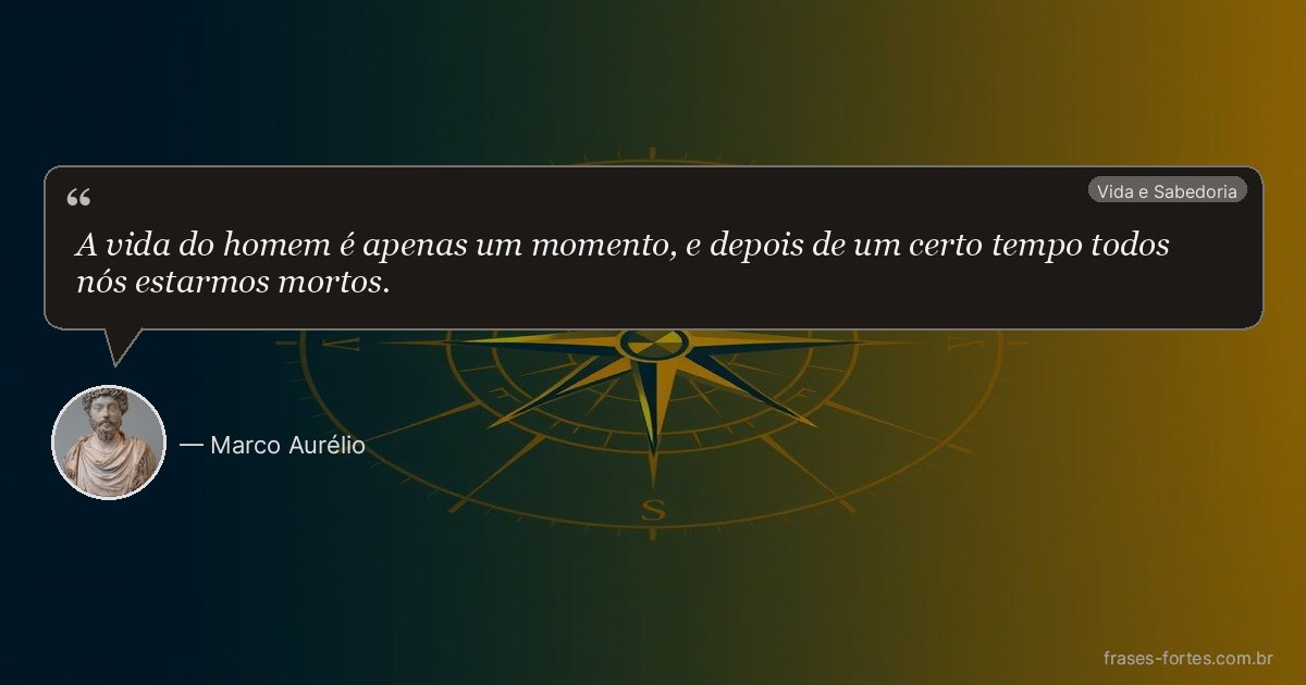 Frase de Marco Aurélio