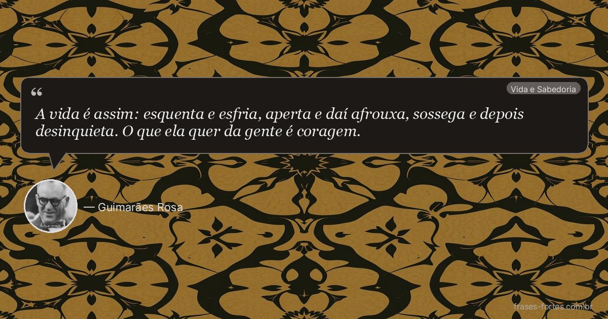 Frase de Guimarães Rosa