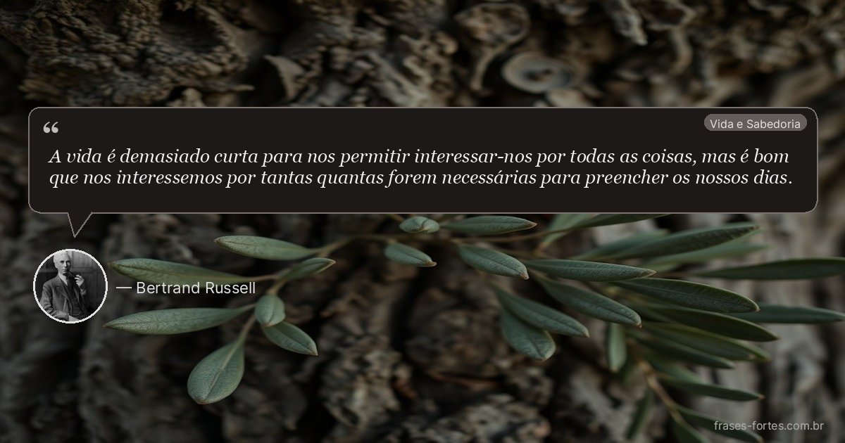 Frase de Bertrand Russell