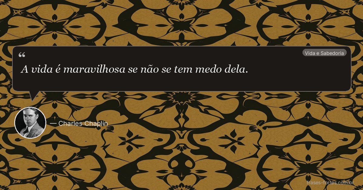 Frase de Charles Chaplin