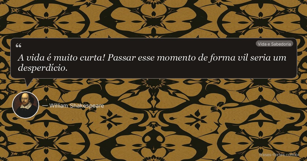 Frase de William Shakespeare