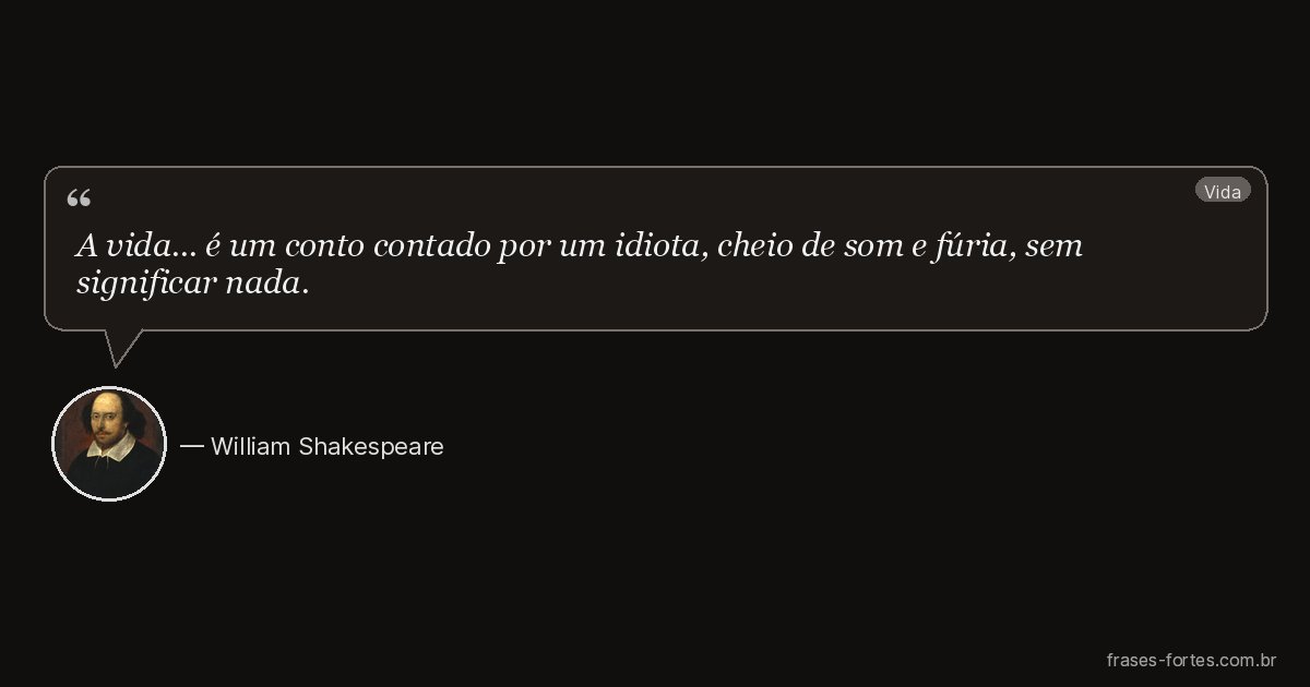 Frase de William Shakespeare