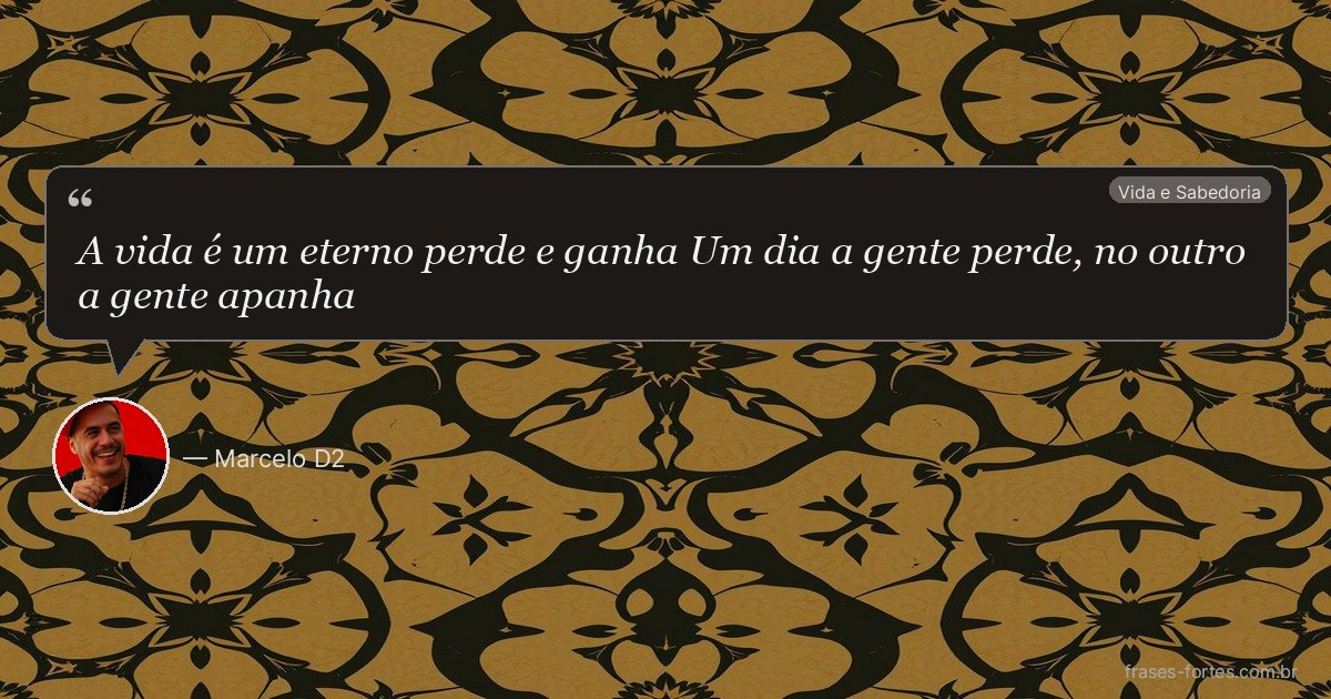 Frase de Marcelo D2