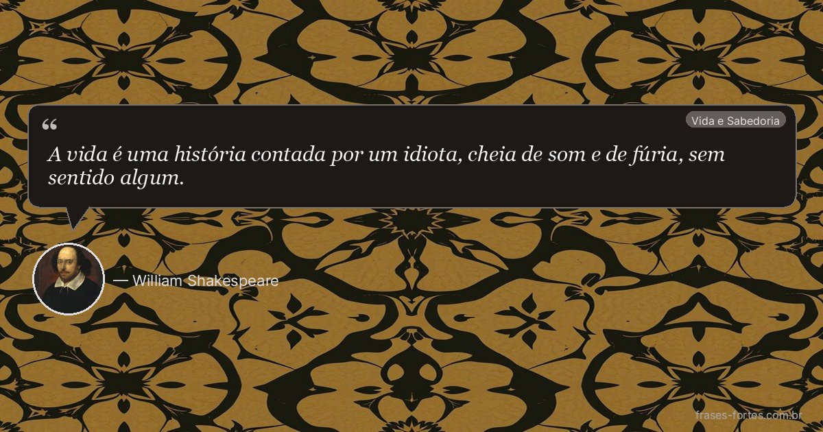 Frase de William Shakespeare