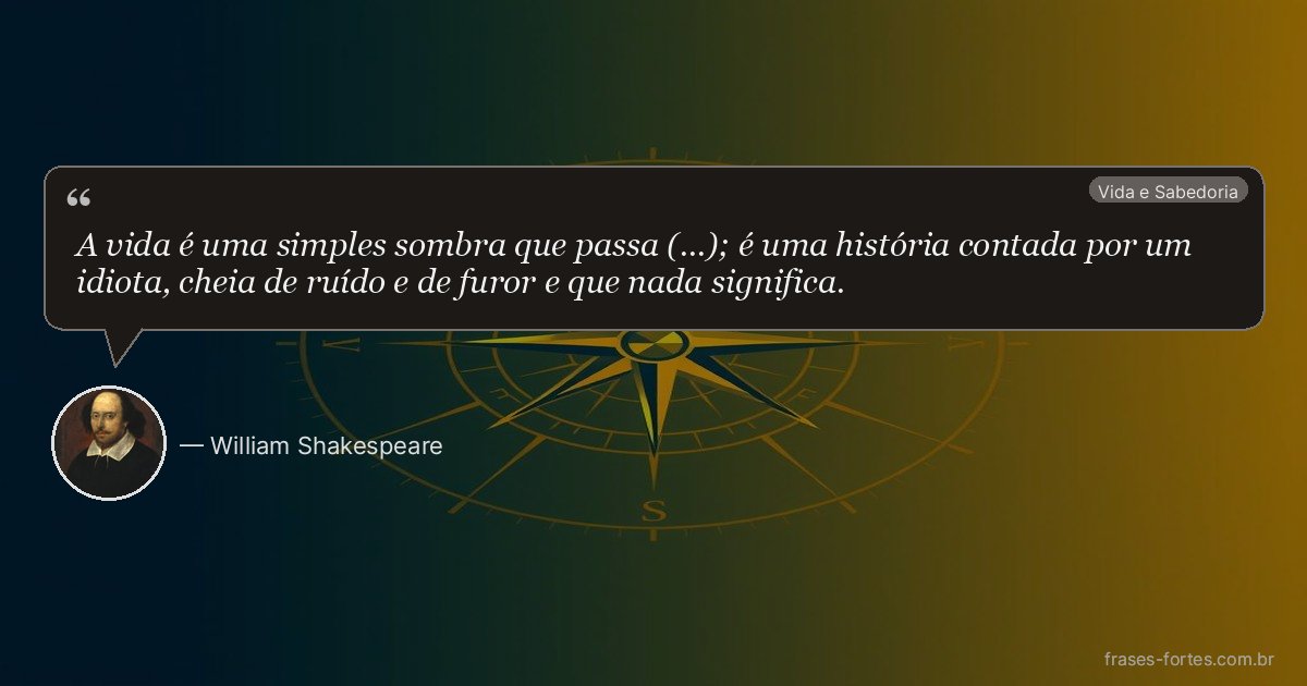 Frase de William Shakespeare