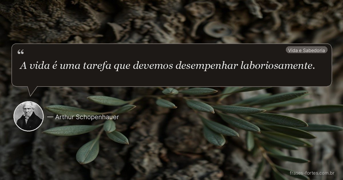 Frase de Arthur Schopenhauer