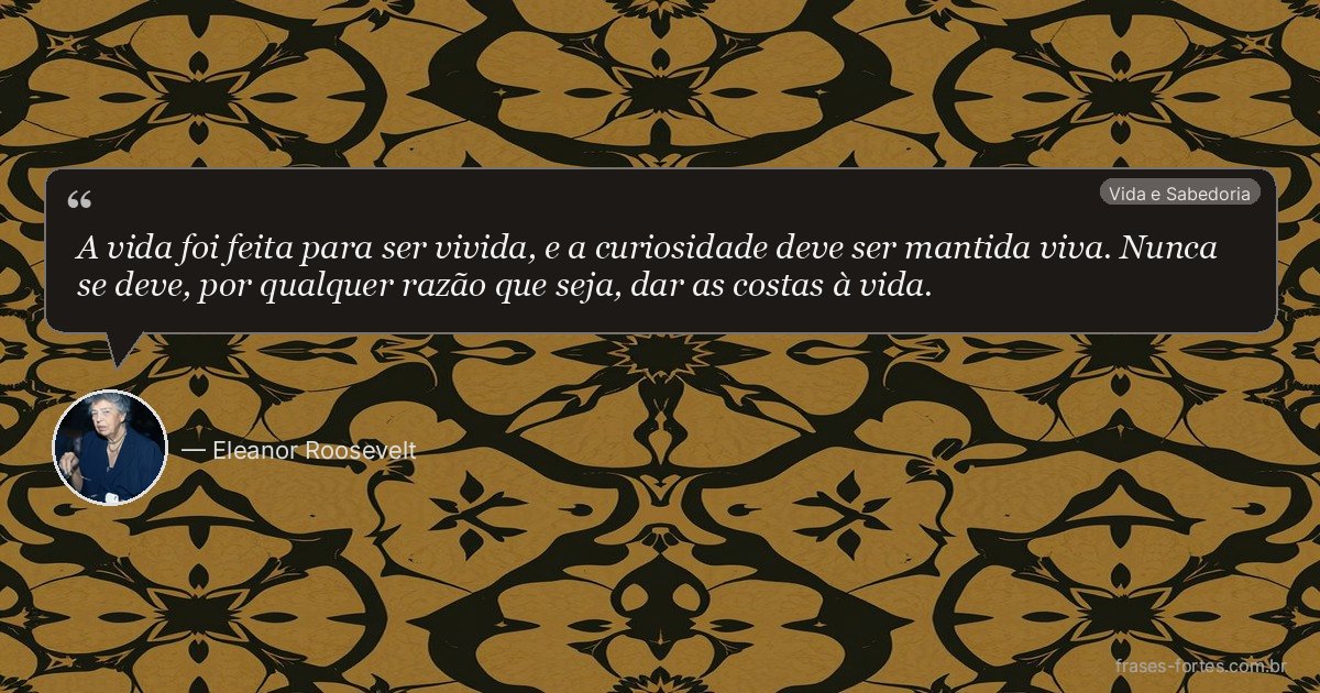 Frase de Eleanor Roosevelt