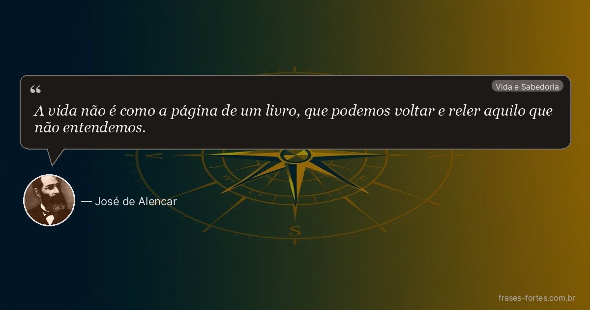 Frase de José de Alencar